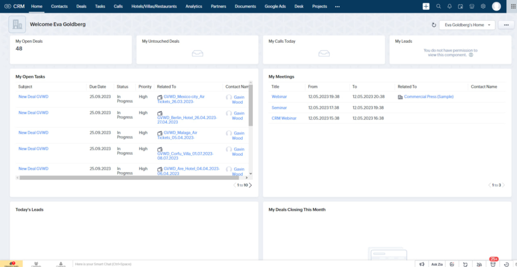 Впровадження Zoho для мережі міжнародних тур.агентств з Греції