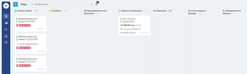 Проєкт впровадження KeyCRM для компанії, що надає в оренду офісні приміщення