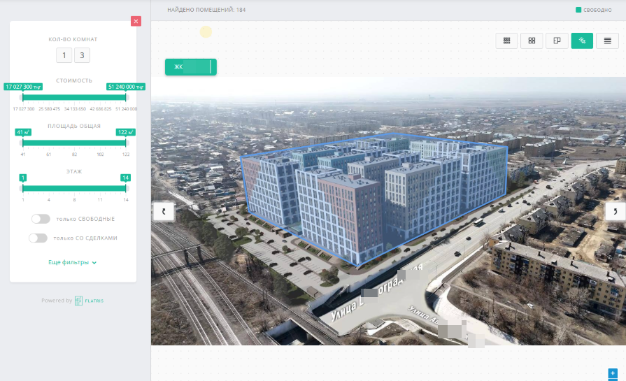 Интерактивная шахматка квартир для застройщика: автоматизация продаж недвижимости