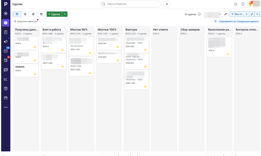 Внедрение CRM Pipedrive для строительной компании в Румынии
