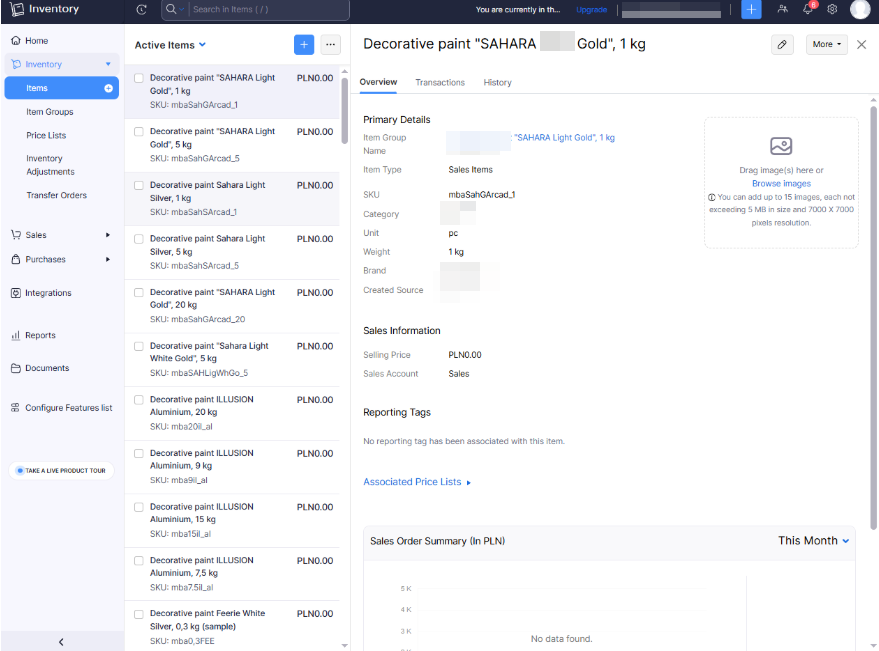 Впровадження Zoho CRM для виробника декоративних оздоблювальних матеріалів, Польща