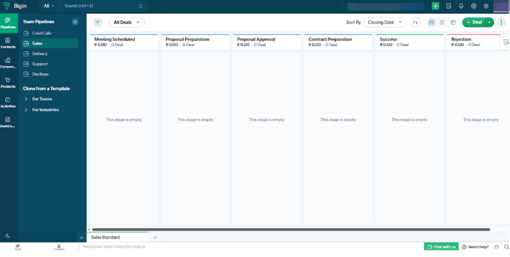 Внедрение Zoho CRM для компании консультанта по вопросам офтальмологии, международный клиент